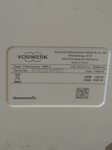 Vorwerk thermomix tm6 1400w - vorwerk,